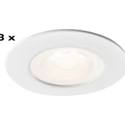 Alasvalo Airam Fio fix, IP44, 6W/930 540lm 3000K, himmennettävä, musta, 3kpl