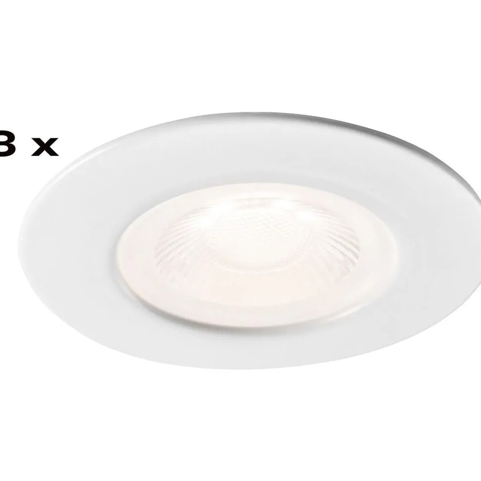 Alasvalo Airam Fio fix, IP44, 6W/930 540lm 3000K, himmennettävä, musta, 3kpl