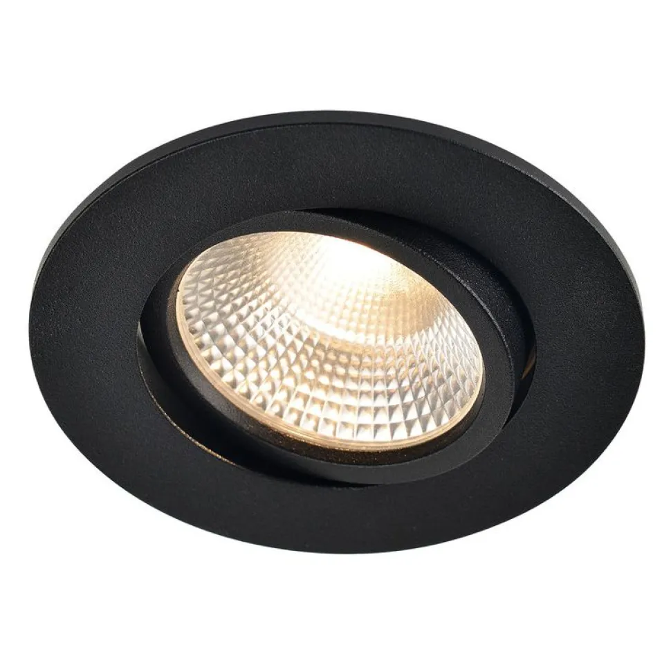Alasvalo Airam Tilt, himmennettävä, IP65, 5W, 500lm, 3000K, musta