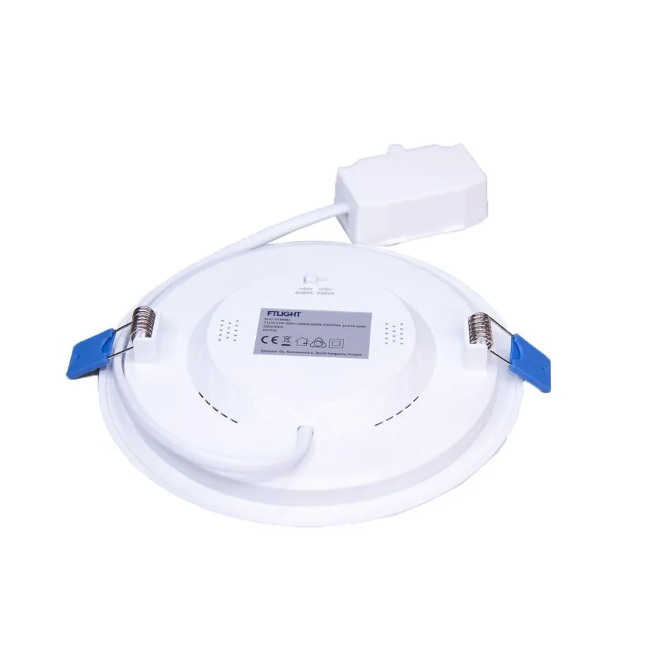 Alasvalo FTLIGHT Luce 12W 950lm 3000K/4000K IP44/IP20 himmennettävä upotettava pyöreä
