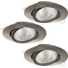 Alasvalosarja Eglo Tedo 1 3x5W LED Ø80mm teräs himmennettävä 95359
