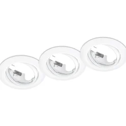 Alasvalosarja Trio Jura ø83x70 mm IP20 mattavalkoinen 3 kpl/pak