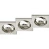 Alasvalosarja Trio Jura 80x70x80 mm IP20 harjattu teräs 3 kpl/pak