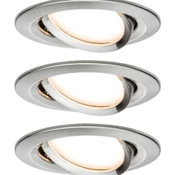 Alasvalosetti Paulmann Coin suunnattava himmennettävä Ø84mm teräs