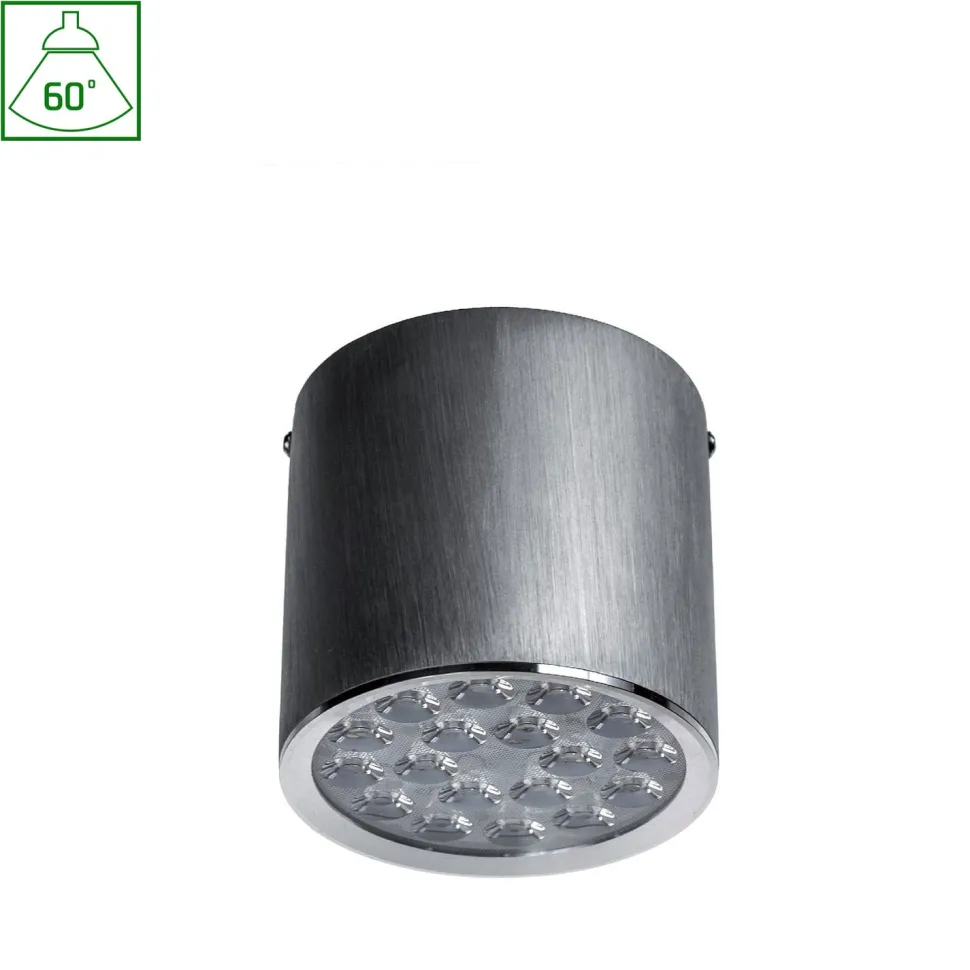 Alasvalo Spectrum Chloe 18LED 18W 60° Ø124x125mm alumiini, eri värilämpötiloja