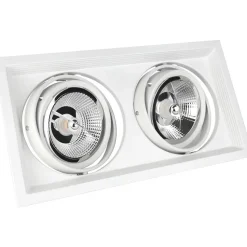 Alasvalo Spectrum Modern Day Due Maxi 186x336x43mm 2x AR111 GU10 suunnattava upotettava