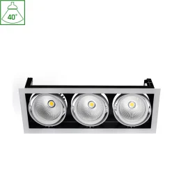Alasvalo Spectrum Modern Day 3x1LED COB Citizen 40° 188x498x180mm 700mA 3x27W 3000K valkoinen