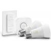 Aloituspakkaus Philips Hue White Ambiance, 2 x älylamppu 8W A60 E27, himmenin ja Hue-silta