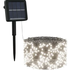 Aurinkoenergia keijuvalot 5 kpl 5x200 LED värikäs sisä/ulko