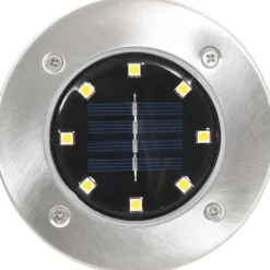 Aurinkoenergia maavalaisimet 8 kpl led lämmin valkoinen