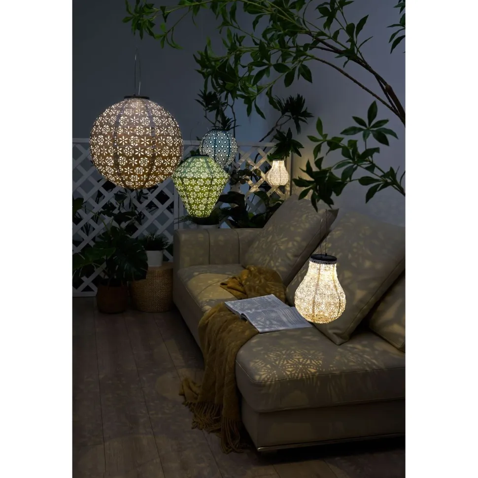 Aurinkokennolyhty Paulmann Pauleen Sunshine Blaze, IP44, 3500K, 2kpl, valkoinen