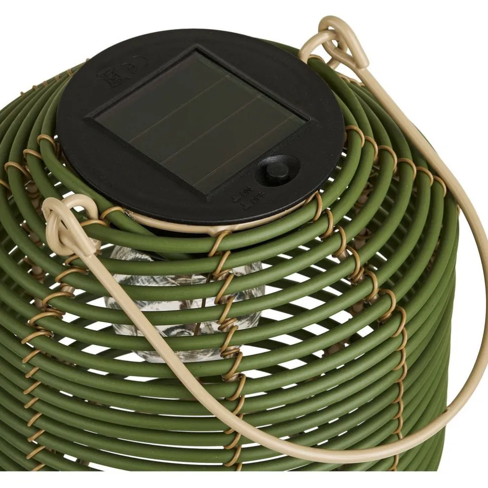 Aurinkokennolyhty House Nordic Crewe, IP44, 1.2V, 300mAh, vihreä