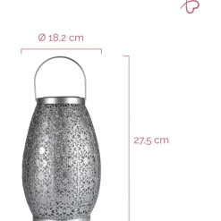 Aurinkokennolyhty Paulmann Pauleen Sunshine Temptation, 23.5cm, IP44, 3000K, hopea