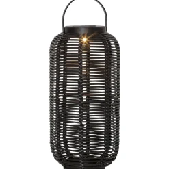 Aurinkokennolyhty Star Trading Runda, 30cm, musta