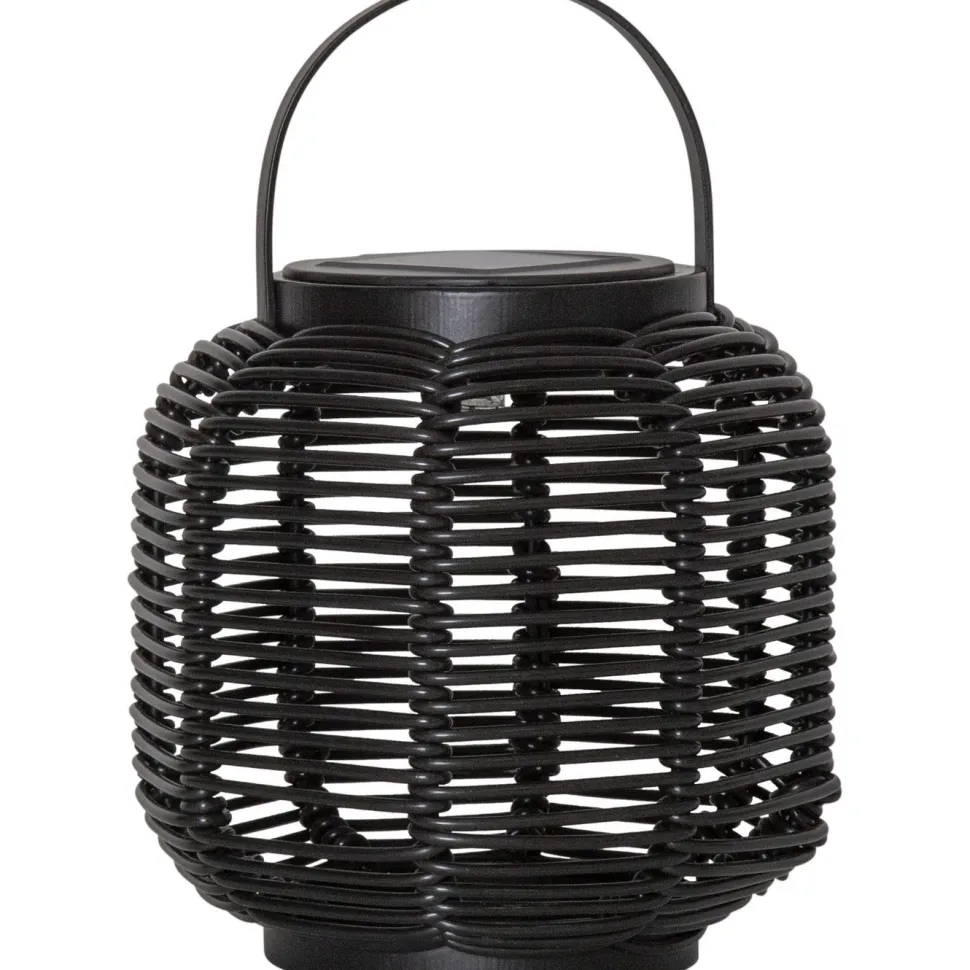 Aurinkokennolyhty Star Trading Runda, 15cm, musta