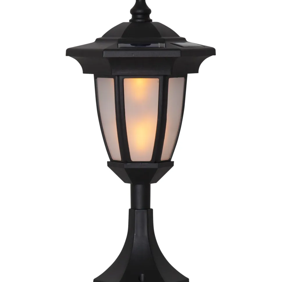 Aurinkokennopuutarhavalaisin Star Trading Flame LED 155x630x155 mm musta