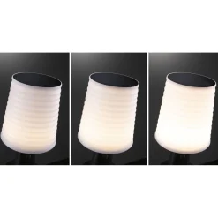 Aurinkokennopöytävalaisin Paulmann Ilanga 30cm IP44 2700K 125lm USB antrasiitti