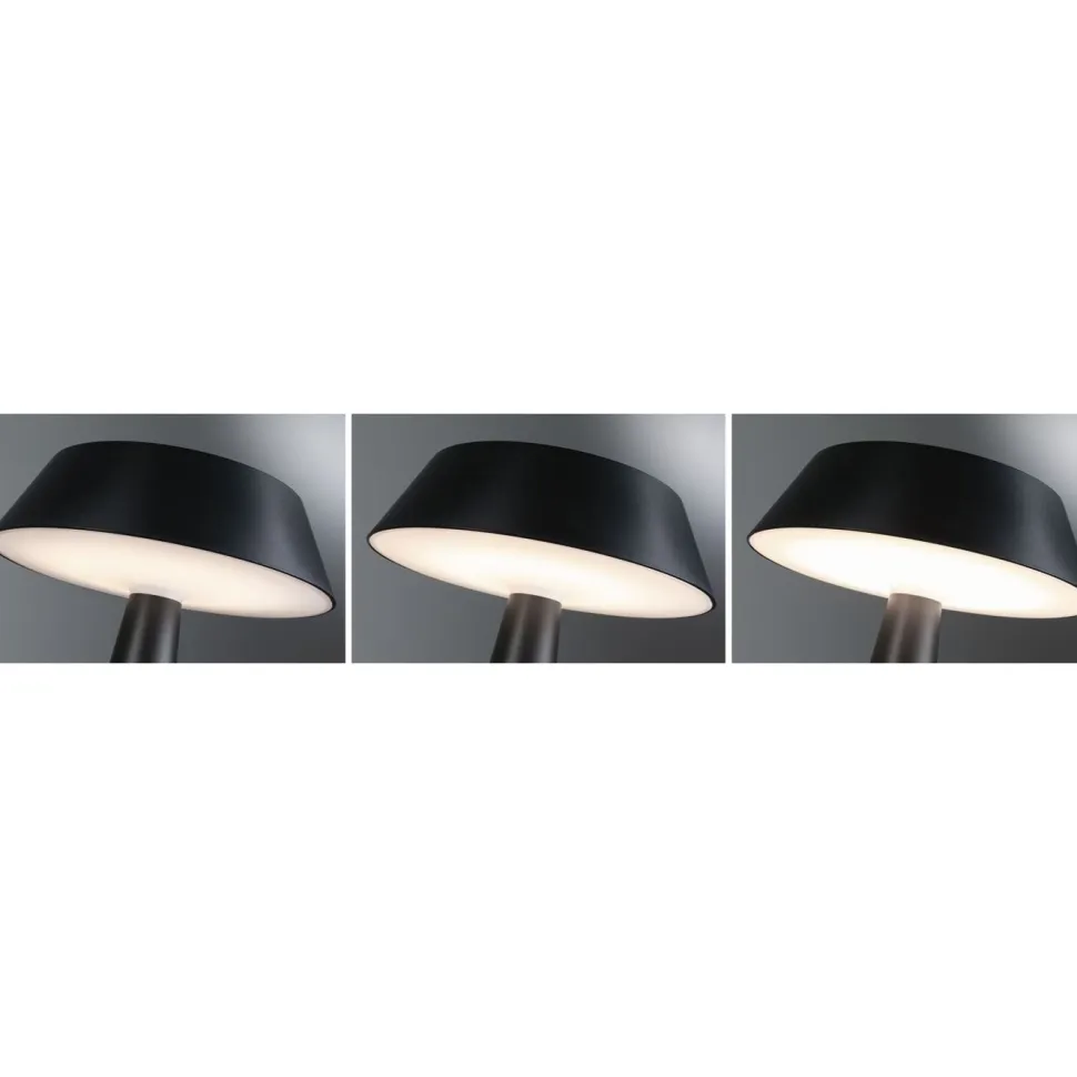 Aurinkokennopöytävalaisin Paulmann Soala 30.6cm 2700K 165lm 2.1W USB antrasiitti