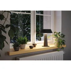Aurinkokennopöytävalaisin Paulmann Soala 30.6cm 2700K 165lm 2.1W USB antrasiitti