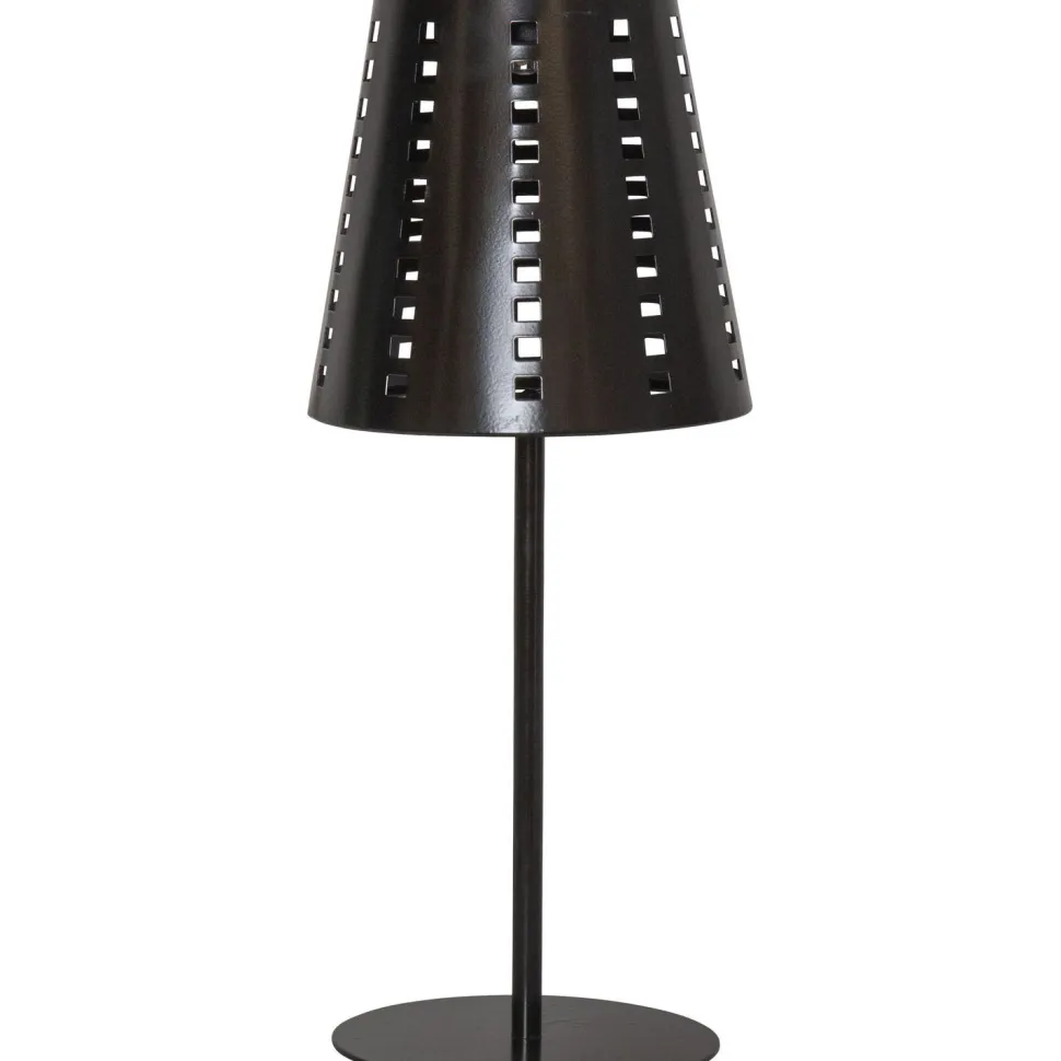 Aurinkokennopöytävalaisin Star Trading Sola, 35cm, musta