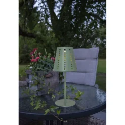 Aurinkokennopöytävalaisin Star Trading Sola, 35cm, musta