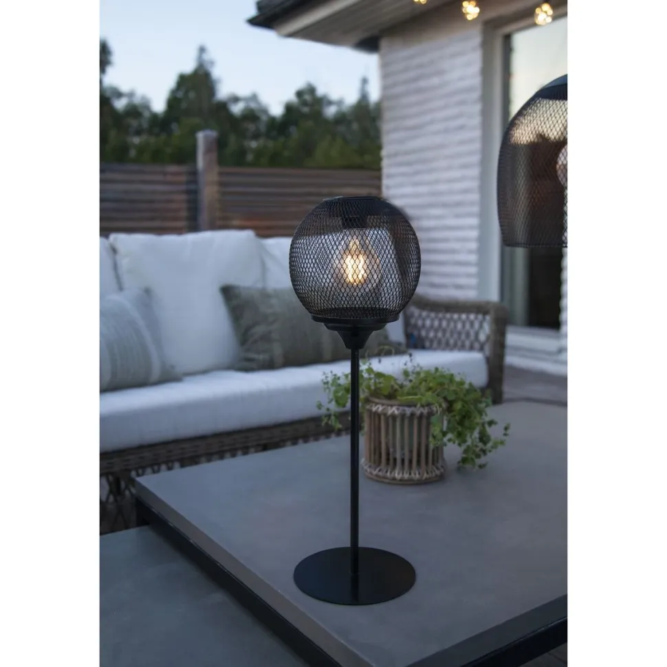 Aurinkokennopöytävalaisin Star Trading Sunlight Ø15cm musta