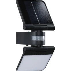 Aurinkokennoseinävalaisin Paulmann Lesla 150x130mm USB-ladattava hämäräohjattu liiketunnistin IR IP65 3000K 12.5W 1000lm antrasiitti