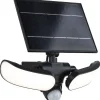 Aurinkokennoseinävalaisin Paulmann Sonlig 286x137mm USB-ladattava hämäräohjattu liiketunnistin IR IP65 3000K 2x9W 2x1100lm antrasiitti