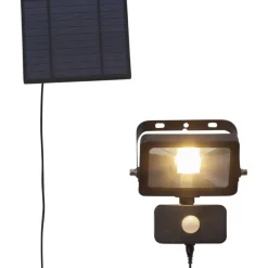 Aurinkokennoseinävalaisin Star Trading Powerspot 160x150x80 mm musta