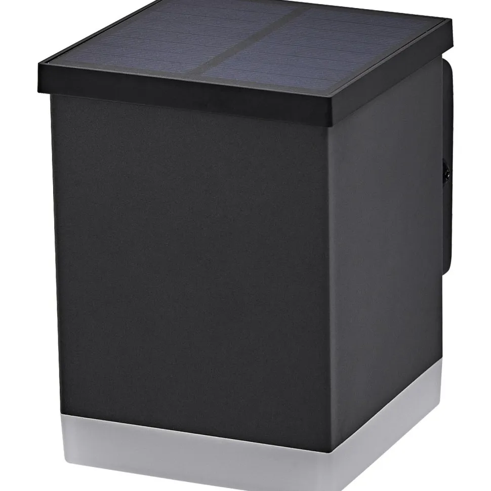 Aurinkokennoseinävalaisin Osram Endura Style Solar Quadro 3000K tummanharmaa