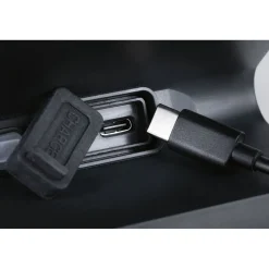 Aurinkokennoseinävalaisin Paulmann Lesly 113x126mm USB-ladattava hämäräohjattu liiketunnistin IR IP65 3000K 5.5W 400lm antrasiitti