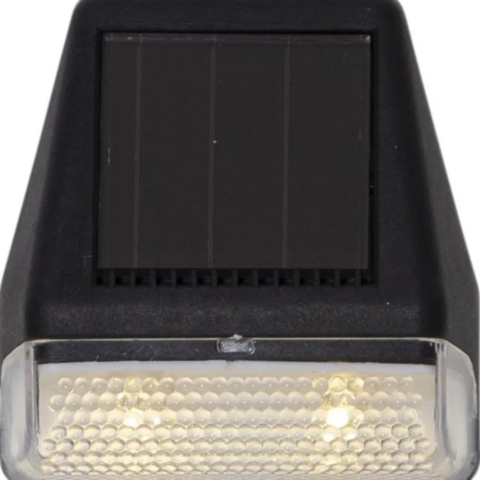 Aurinkokennoseinävalaisin Star Trading Wally Mini, 70x40x75mm, 3kpl, musta