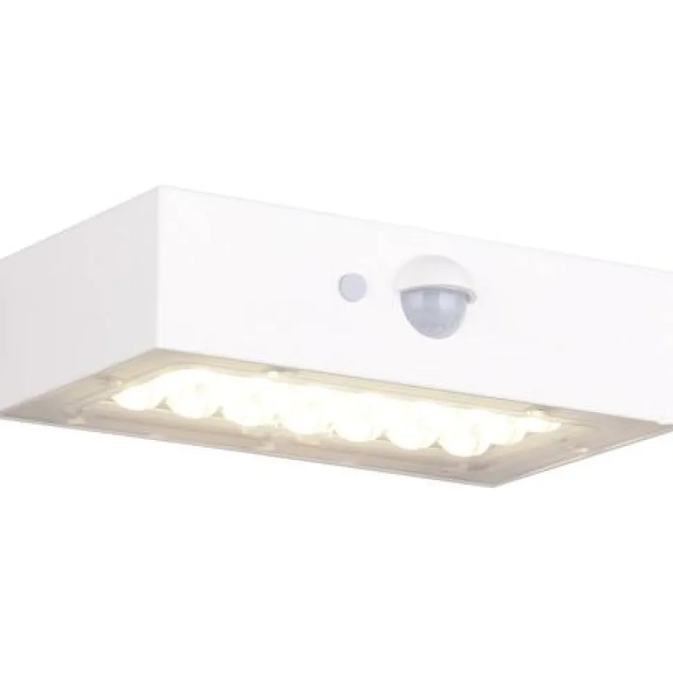 Aurinkokennoseinävalaisin Trio Elvas LED, liike- ja hämärätunnistin, mattamusta
