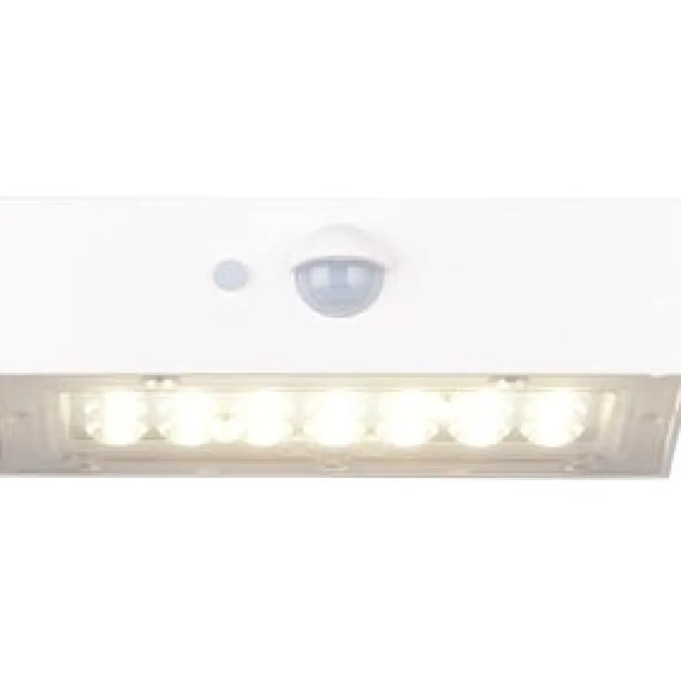 Aurinkokennoseinävalaisin Trio Elvas LED, liike- ja hämärätunnistin, mattamusta