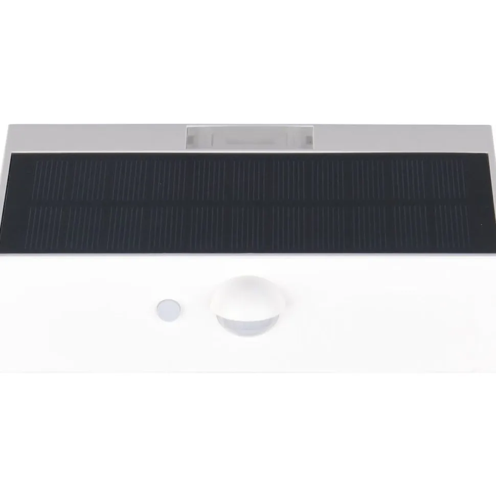 Aurinkokennoseinävalaisin Trio Elvas LED, liike- ja hämärätunnistin, mattamusta