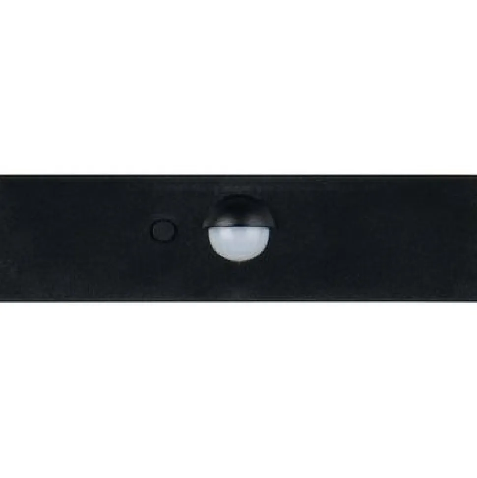 Aurinkokennoseinävalaisin Trio Elvas LED, liike- ja hämärätunnistin, mattamusta