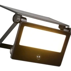 Aurinkokennoseinävalaisin Trio Moura LED 15x14cm liiketunnistin mattamusta