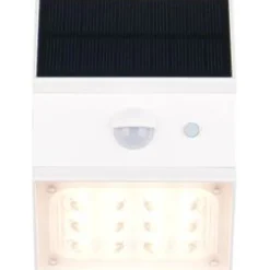 Aurinkokennoseinävalaisin Trio Talca LED, liike- ja hämärätunnistin, mattamusta
