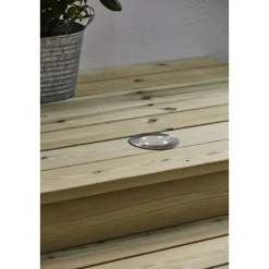 Aurinkokennovalaisin Star Trading Decklight, upotettava, ruostumaton teräs