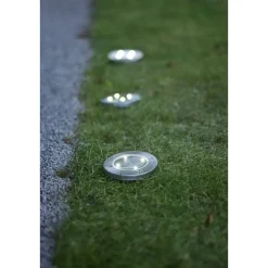 Aurinkokennovalaisin Star Trading Lawnlight, hopea, 3kpl