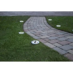 Aurinkokennovalaisin Star Trading Lawnlight, hopea, 3kpl