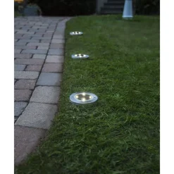 Aurinkokennovalaisin Star Trading Lawnlight, hopea, 3kpl