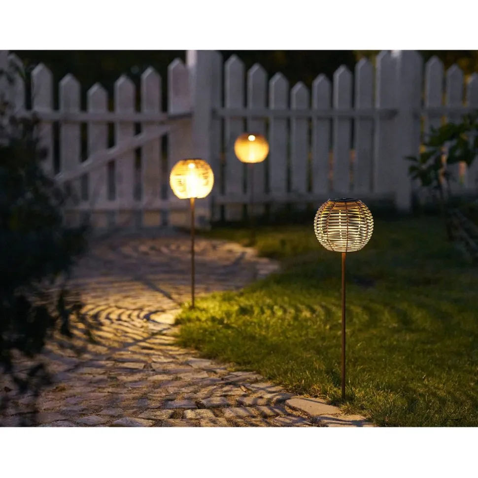 Aurinkokennovalaisin House Nordic Carlisle, IP44, 1.2V, 600mAh, ruskea