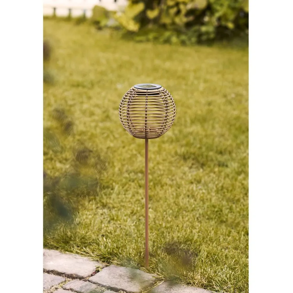 Aurinkokennovalaisin House Nordic Carlisle, IP44, 1.2V, 600mAh, ruskea