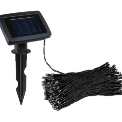 Aurinkokennovaloketju Paulmann Aurinka IP44 3000K 60 valoa 7.9m musta