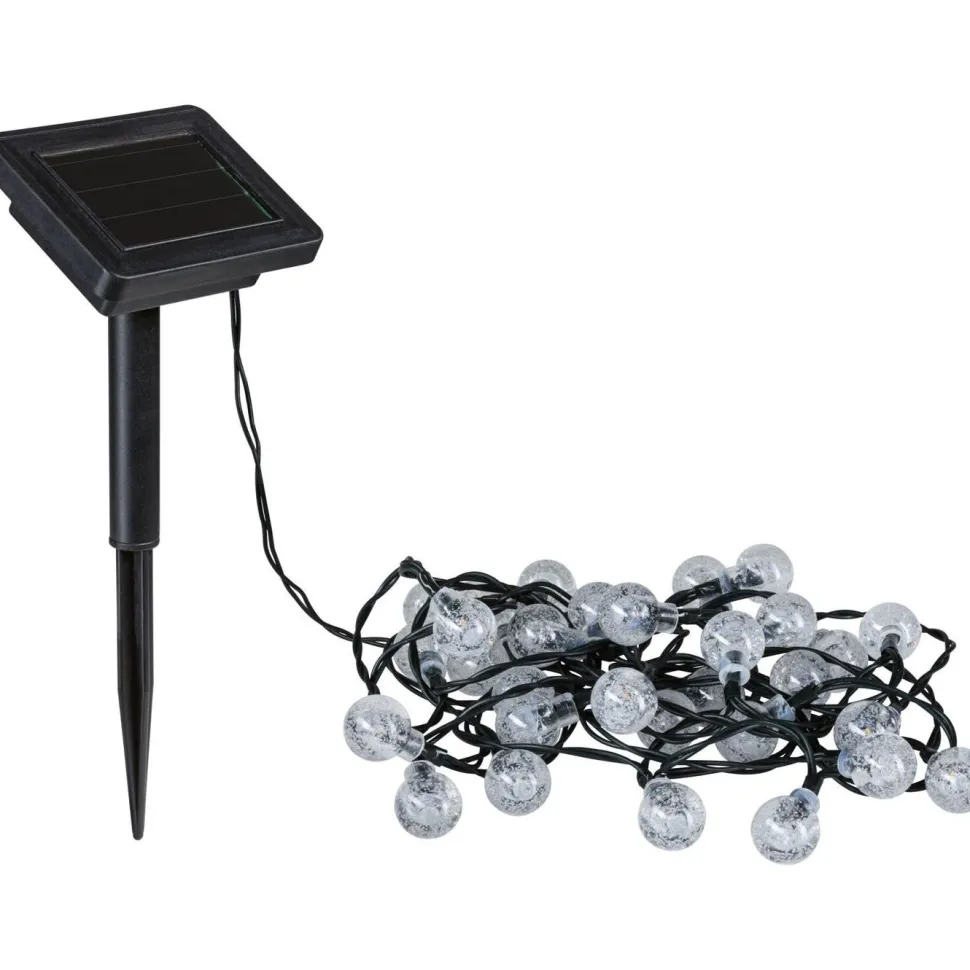 Aurinkokennovalosarja Paulmann Solar Soala IP44 3000K 1lm/m musta