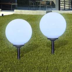 Aurinkovoima pallovalo maapiikillä led 30 cm 2 kpl
