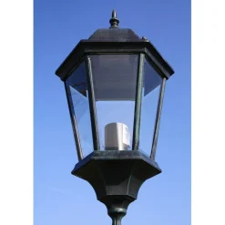 Brighton puutarhan valotolppa 3-lyhtyä 230cm tumman