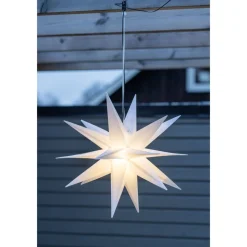 3D LED-valotähti Star Trading Alice, ulkokäyttöön, 60cm, valkoinen