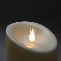 Hautakynttilä Konstsmide, IP44, 3D, paristokäyttöinen, 14.8cm, kultakoristeet
